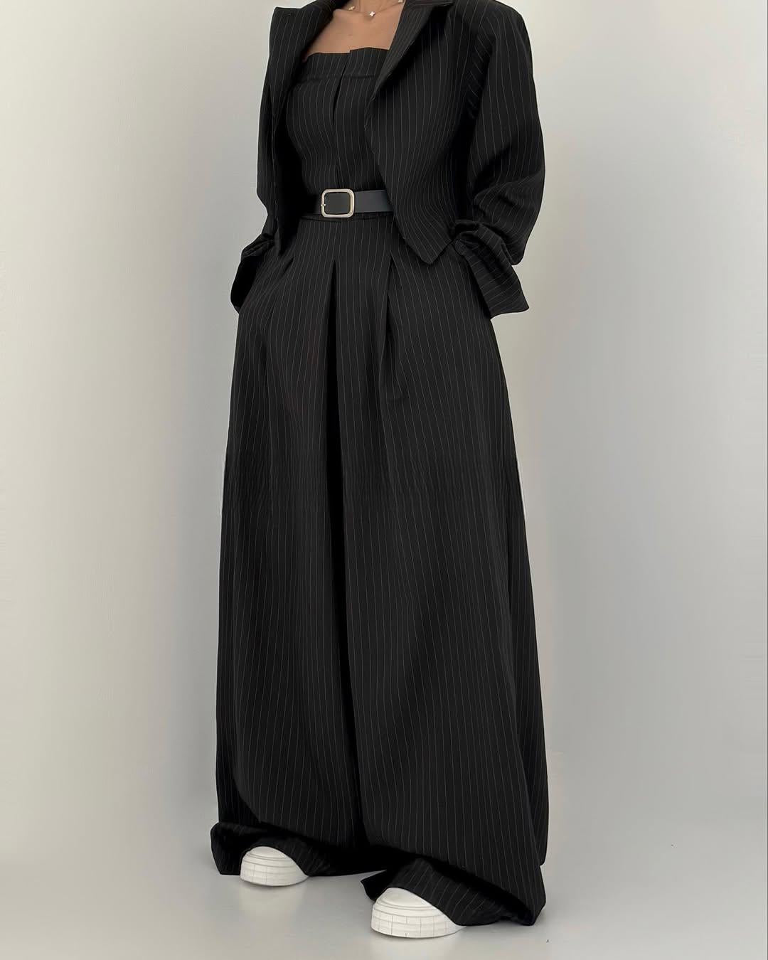 Vernier™ - Ensemble Femme Bustier + Veste – Style Élégant & Tendance