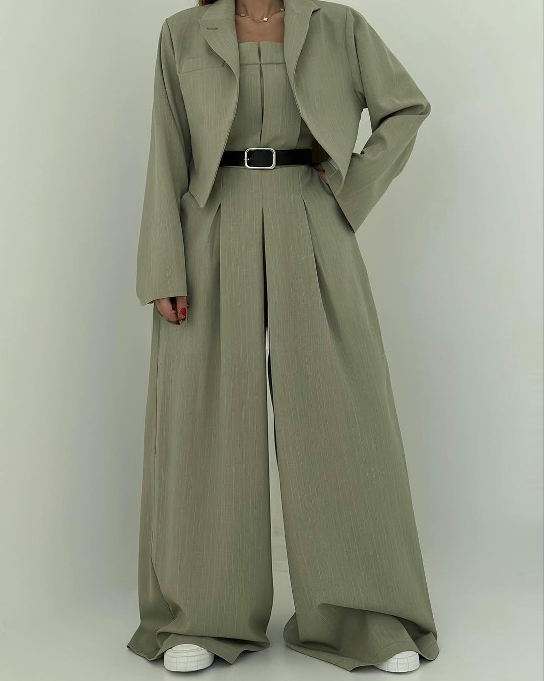 Vernier™ - Ensemble Femme Bustier + Veste – Style Élégant & Tendance