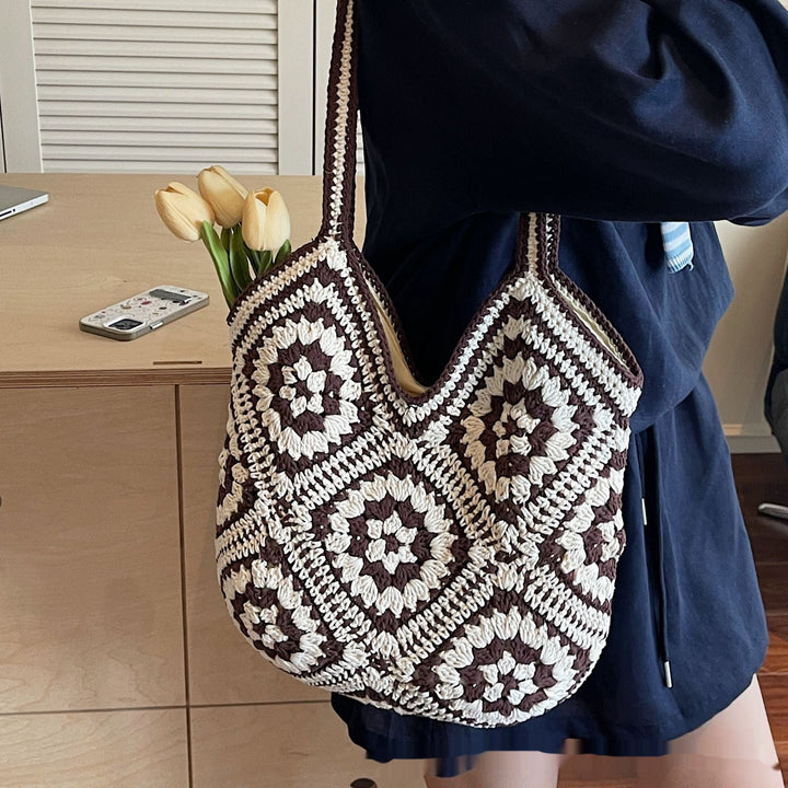 Vernier ™ | Sac cabas tissé chic