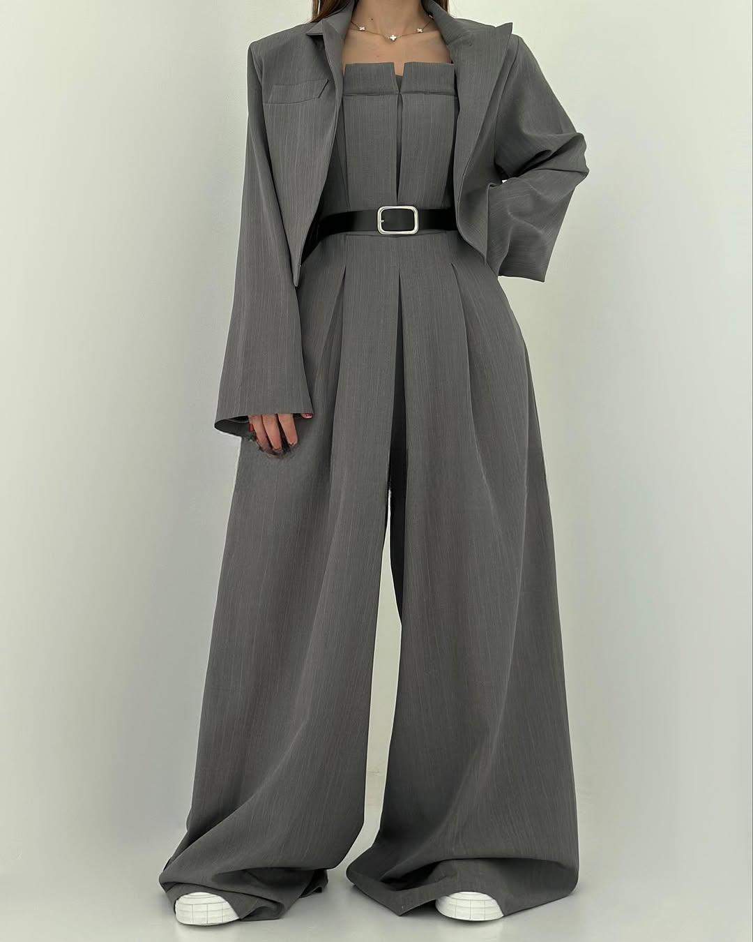 Vernier™ - Ensemble Femme Bustier + Veste – Style Élégant & Tendance