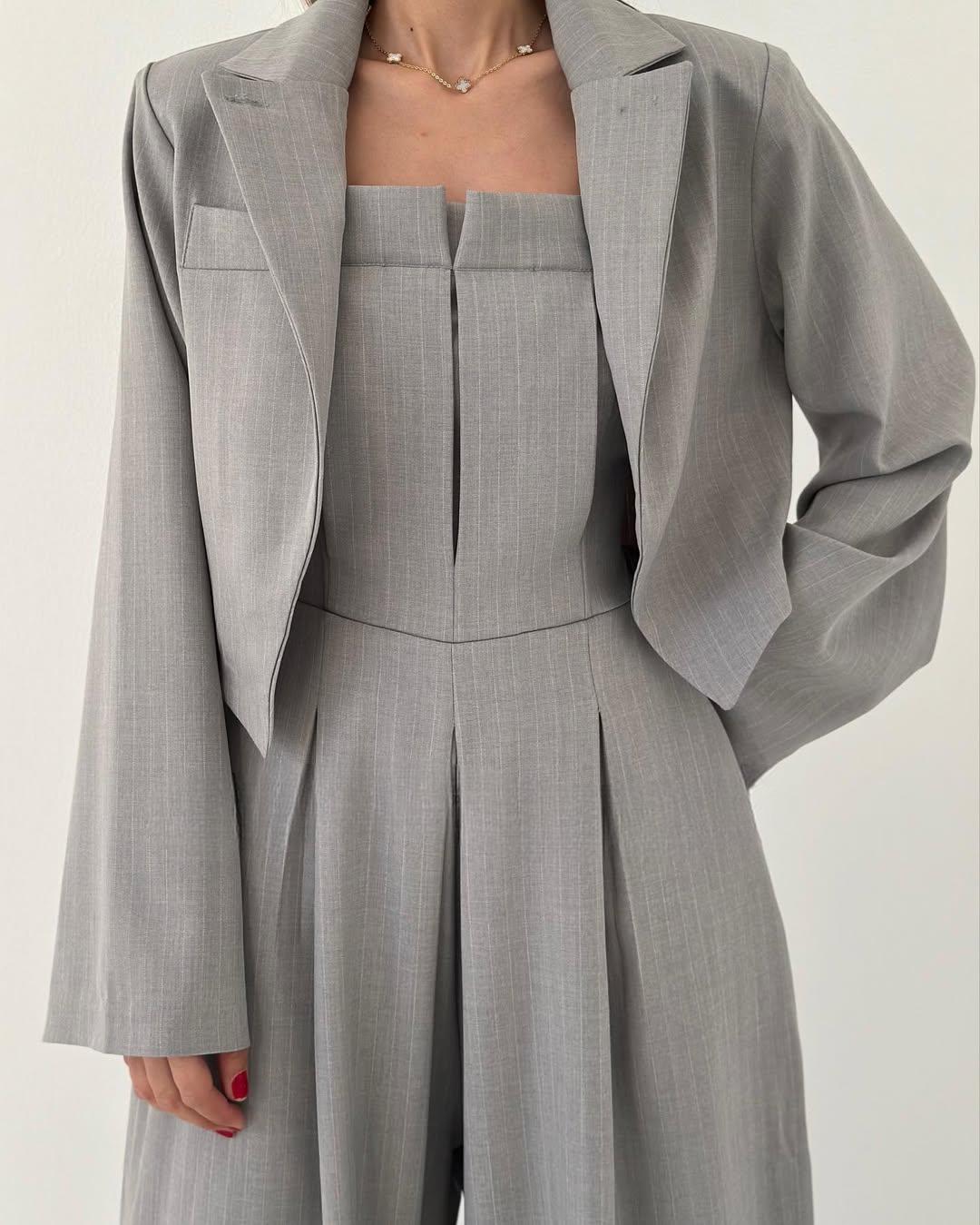 Vernier™ - Ensemble Femme Bustier + Veste – Style Élégant & Tendance