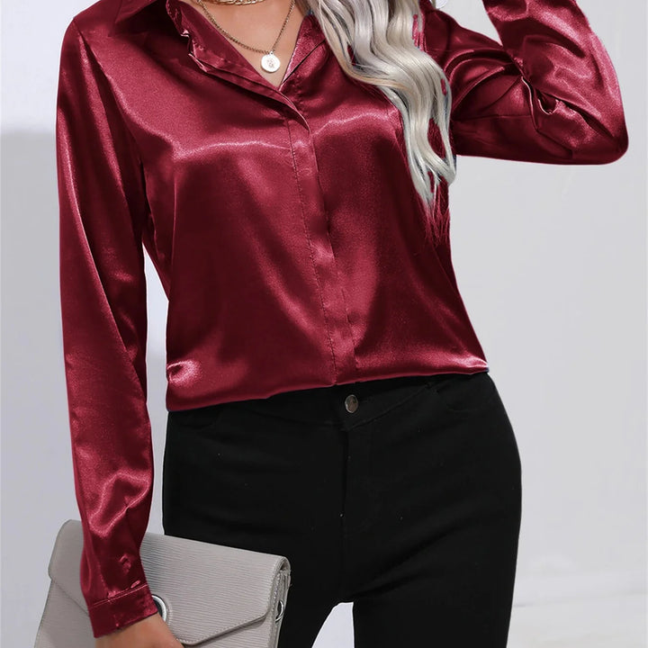 Vernier ™ | Chemise fluide effet satiné