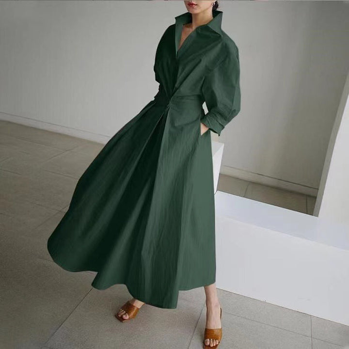 Vernier ™ | Robe chemise fluide et raffinée