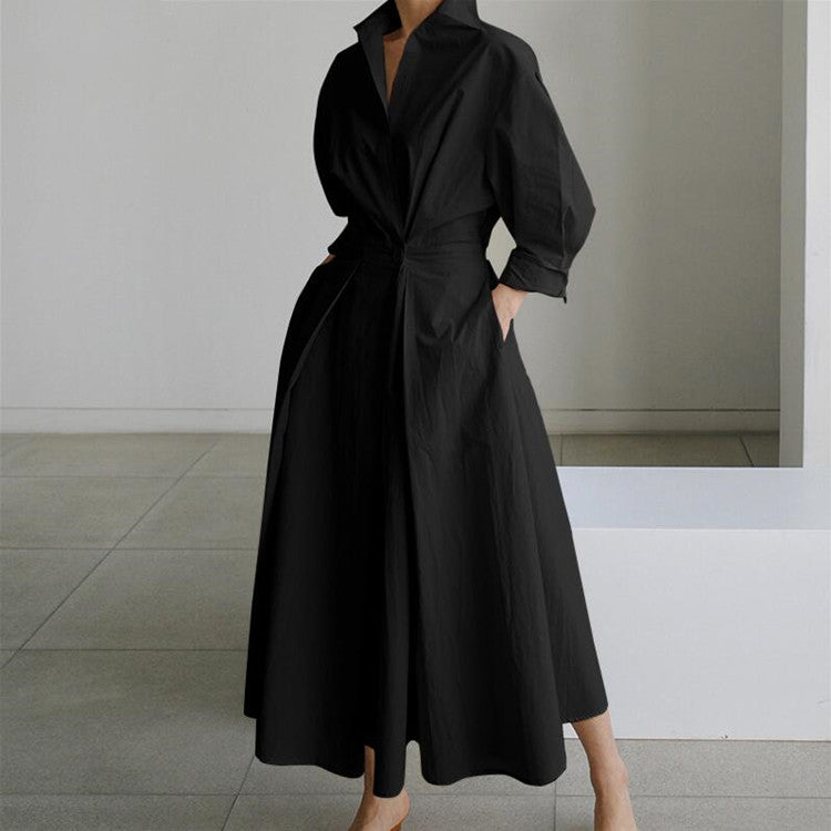 Vernier ™ | Robe chemise fluide et raffinée