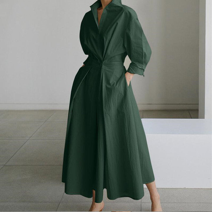 Vernier ™ | Robe chemise fluide et raffinée