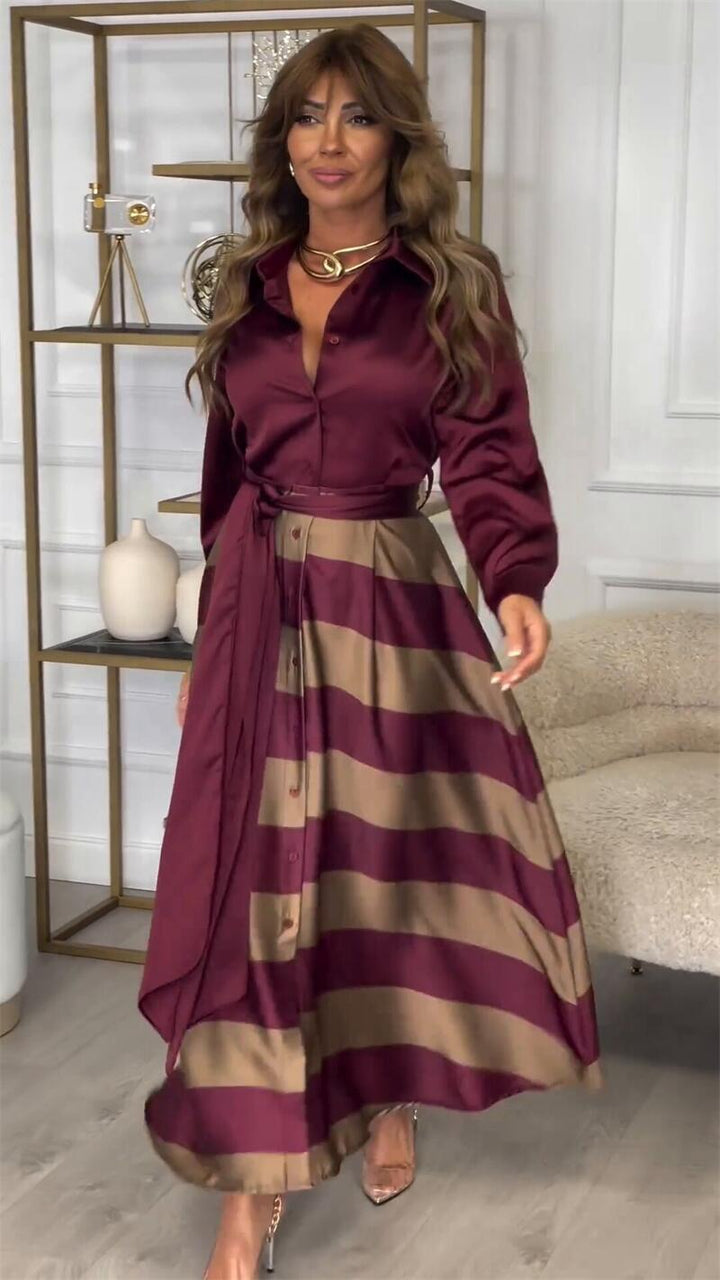 Vernier ™ | Robe rayée confortable et élégante