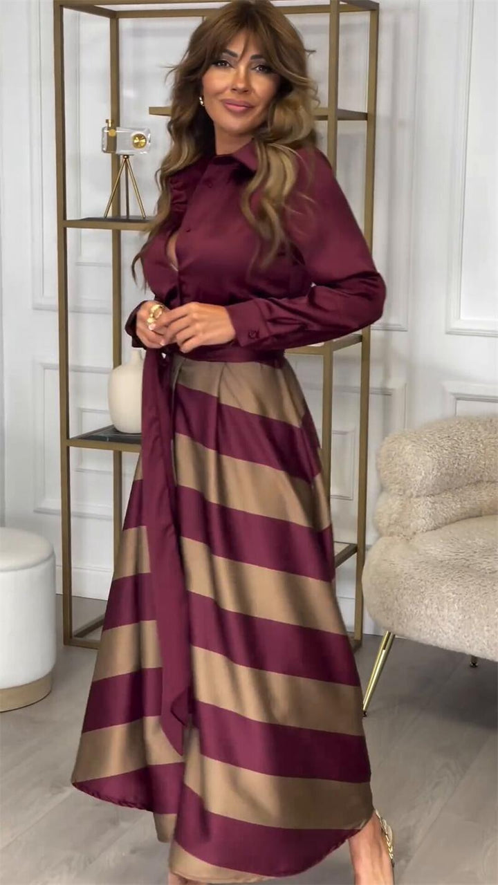 Vernier ™ | Robe rayée confortable et élégante