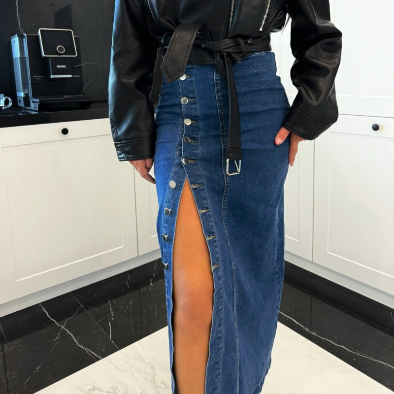 Vernier ™ | Jupe moulante en denim élégante