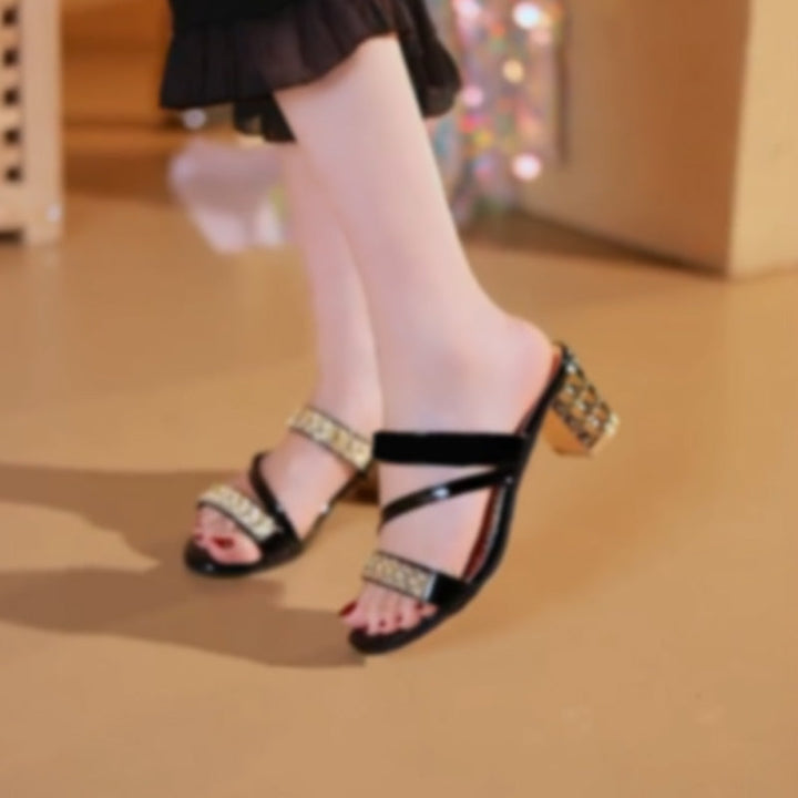Vernier ™ | Sandales strass confortables et stylées