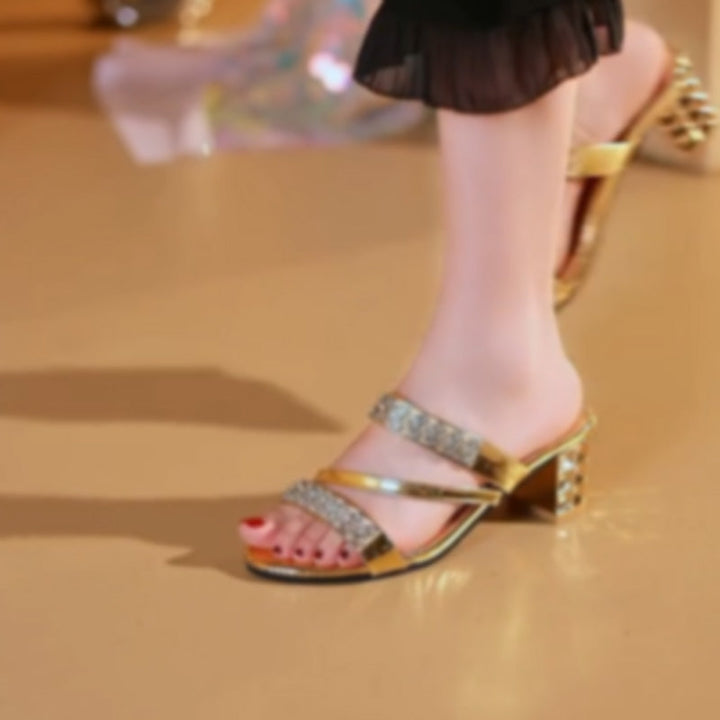 Vernier ™ | Sandales strass confortables et stylées