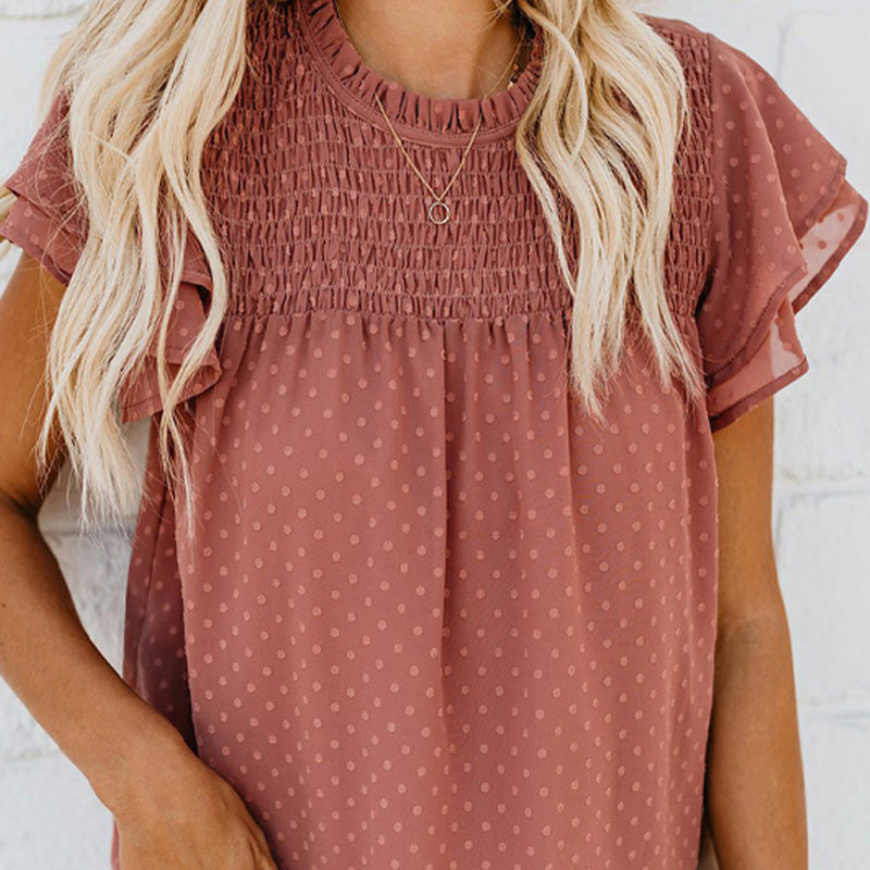 Vernier ™ | Top ample à pois chic